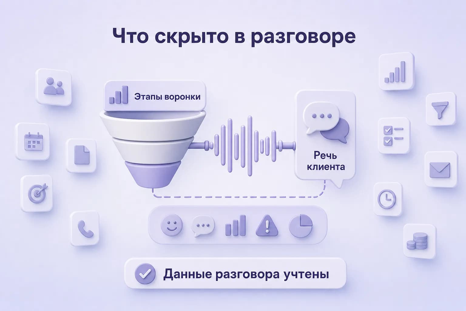 Схема скрытого слоя разговора, который не показывает обычная воронка